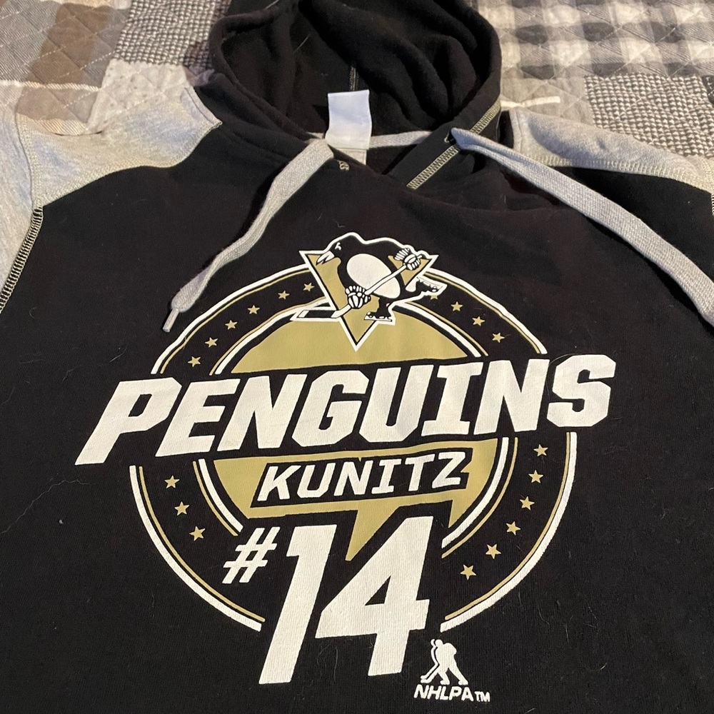 Pittsburgh Penguins hooded sweatshirt. Size Large in really good condition.
